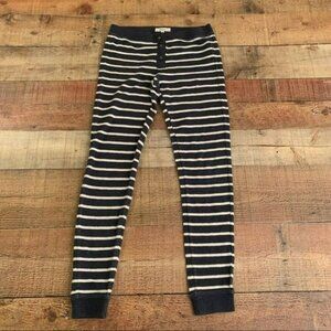 Madwell womens navy and white striped pants - XS